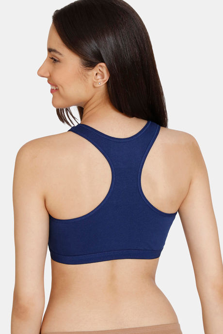 Zivame Girls Double Layered Non Wired Full Coverage Racerback Beginner Sports Bra (Pack of 2) - Multicolor — image 6